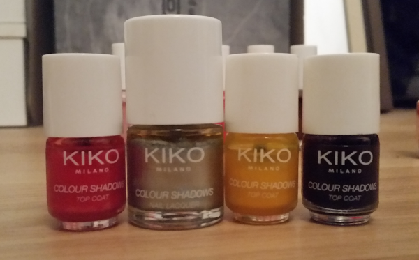 4 Vernis Kiko Colour shadows