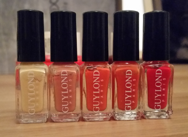 5 Vernis Guylond oranges