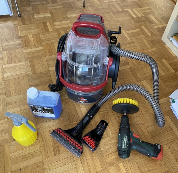 Injecteur extracteur, shampouineuse à moquettes et tissus (nettoyeur)